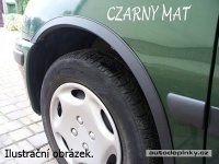 Lemy blatníků černé matné Lada Niva 2dv. -- od roku výroby 1976- (4dílná sada) Lemy blatníků černé matné Lada Niva 2dv. -- od roku výroby 1976- (4dílná sada)